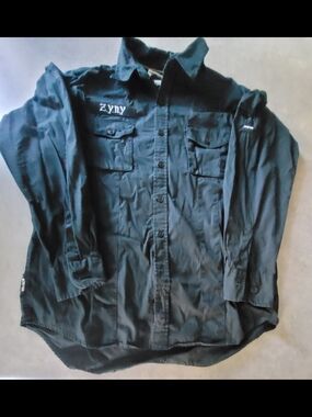 Zoo York Black Long Sleeve Button-Down Shirt
